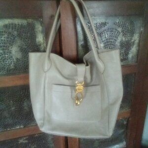 Dooney and Bourke Florentine Large Shoulder/Hobo Taupe Handbag